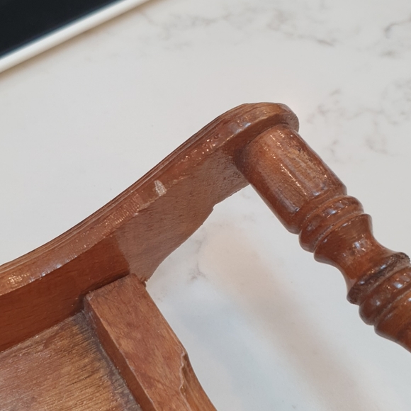 Wood Carved Serving Tray - Picture 4 of 4